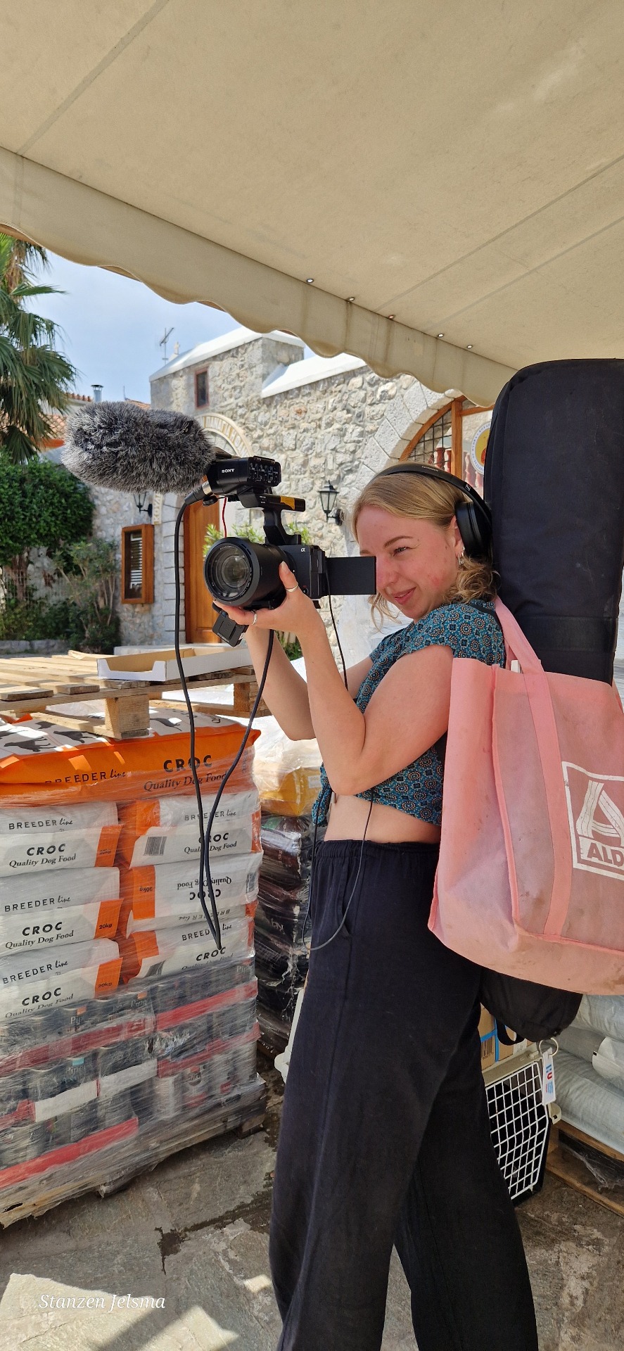 Stanzen filming on location