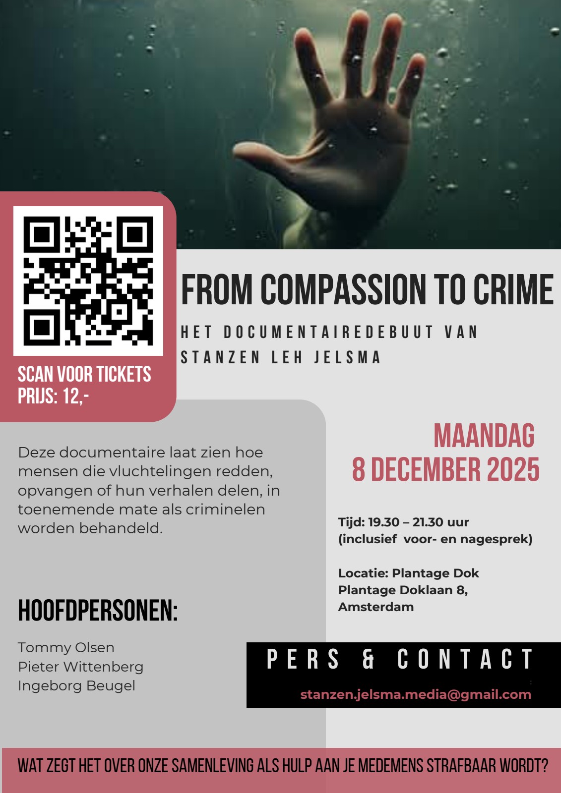 From Compassion to Crime — Screening & Panel Discussion flyer