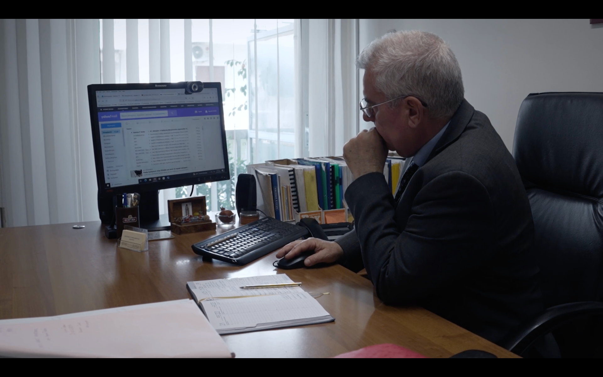 Lawyer researching case files